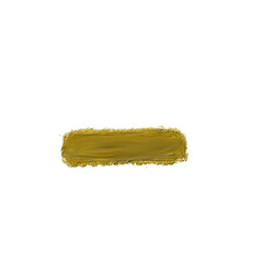 Golden Paint Stroke Isolated