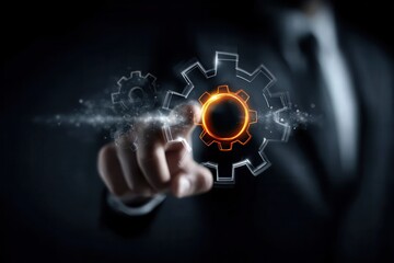 Fototapeta premium Program success is achieved through thinking and partnership that enhance operation and strengthen organizational value