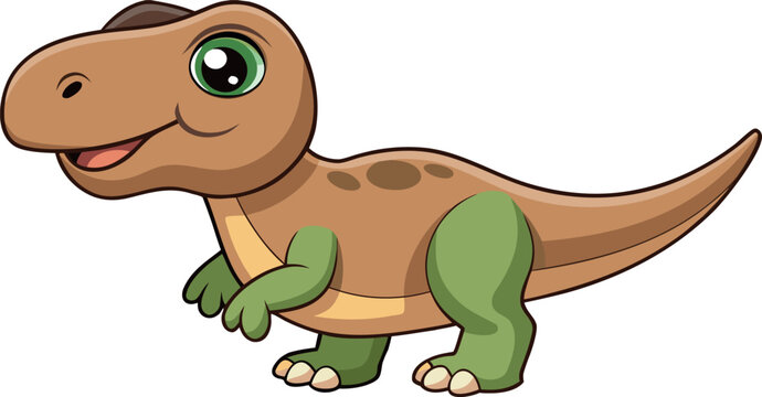 dinosaur cartoon vector, prehistoric animal illustration, ancient wildlife art, Jurassic creature design, fantasy animal artwork, education kids drawing, adventure wildlife concept, fun dinosaur carto - Powered by Adobe