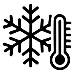 Cold Weather icon or logo isolated sign symbol vector illustration - high quality black style vector icons