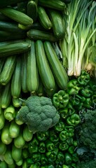 Obraz premium Vibrant organic vegetables arranged beautifully showcase fresh colors and textures appealing to a healthy lifestyle