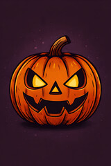 halloween pumpkin vector illustration