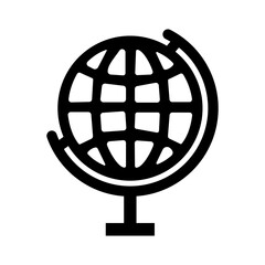 Globe icon or logo isolated sign symbol vector illustration - high quality black style vector icons