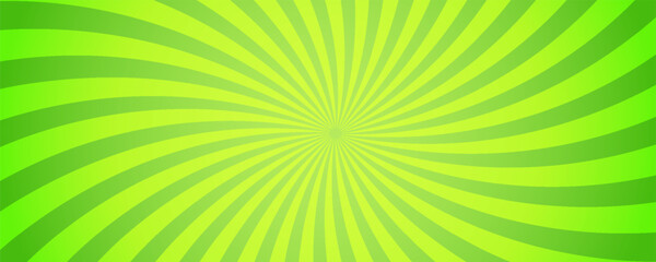Simple green gradient horizontal plain background with bright starlight effect. Vector illustration.