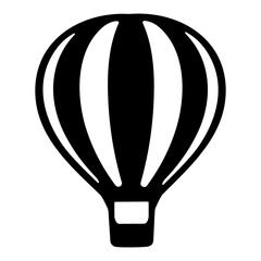 Hot Air Balloon icon or logo isolated sign symbol vector illustration - high quality black style vector icons