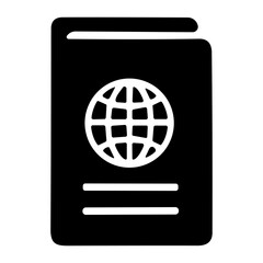 Passport applications icon or logo isolated sign symbol vector illustration - high quality black style vector icons