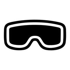 Ski Goggles icon or logo isolated sign symbol vector illustration - high quality black style vector icons