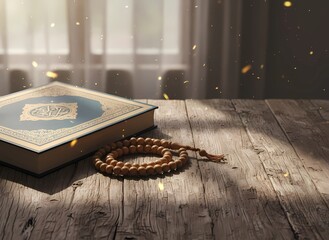 Ramadan Islamic Greeting Collection with Lantern, Mosque, Quran and Dates