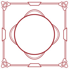 Design of classic frame ornament