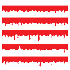 Illustration of a melting liquid shape suitable for use in food  banner designs