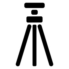 Tripod icon or logo isolated sign symbol vector illustration - high quality black style vector icons