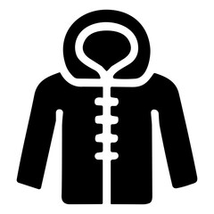 Winter Jacket icon or logo isolated sign symbol vector illustration - high quality black style vector icons