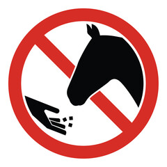 do not feed horse