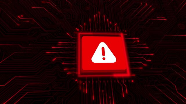 Hacked Alert Cyber Attack on Computer Network Cybersecurity Vulnerability Data Breach