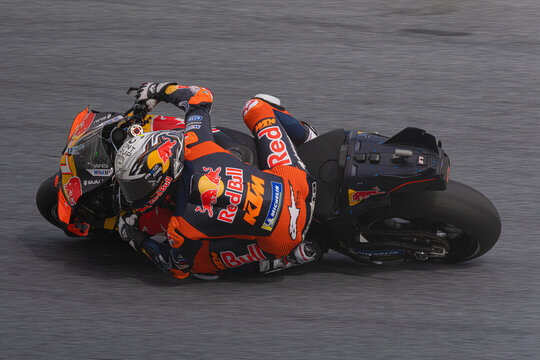 Sepang, Malaysia - October 24 2025: Pedro Acosta during the Grand Prix of Malaysia at Sepang International Circuit. Red Bull KTM Factory Racing