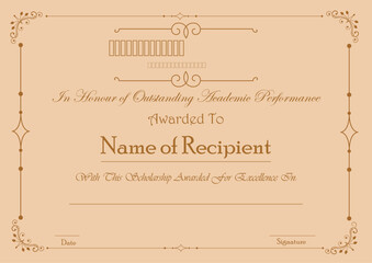 Certificate Of Authenticity Template Vector Image  

