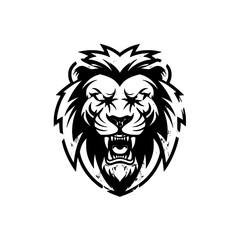 lion head vector illustration
