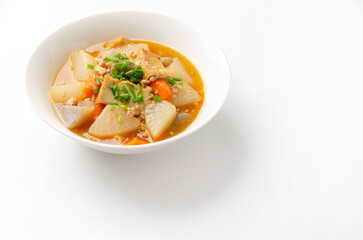 根菜と厚揚げの煮物