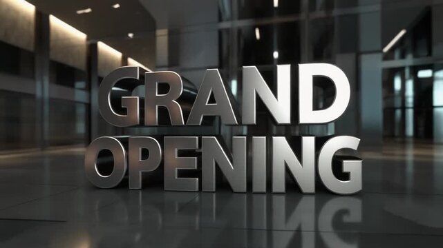 Celebrate your grand opening with this dynamic and professional animation, perfect for business promotions and event announcements, creating excitement and anticipation