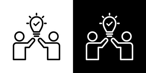 Collective Icon Set. Clean Line Design With Light And Dark Versions For Versatile Use.