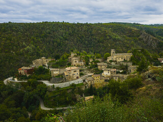 Panoramic View of Malleval, France, on October 4, 2025