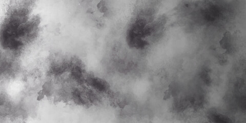 Dark black and white abstract background texture of swirling smoke motion against a stormy sky with dramatic clouds