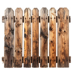 Weathered fence of wood planks, showing rustic aging patterns