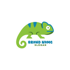Cartoon chameleon logo for new company