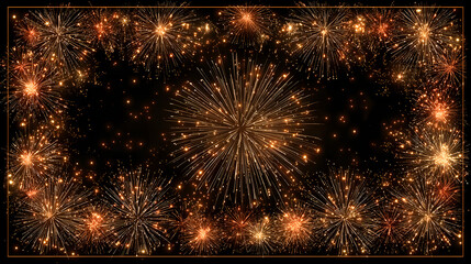 fireworks in the night sky