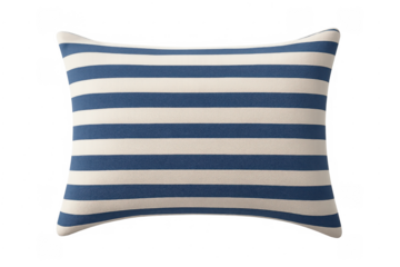 Cozy striped cushion providing comfort and style for home decor