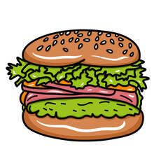 hamburger fast food