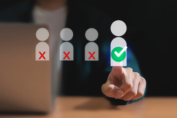 Human Resources Recruitment Team Employee Management Business Concepts Global Structured Relationship Management Recruitment Concepts