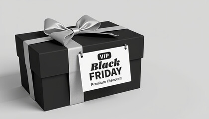 Exclusive black friday gift box premium discount offer studio setting product photography professional viewpoint