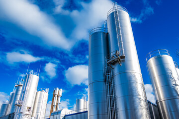 modern industry silo in austria