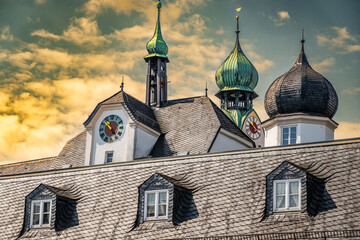 Fototapeta premium old town of Rosenheim - bavaria