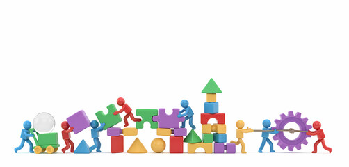 Obraz premium Building Together