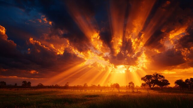 Celebration of blessings at a cozy cabin angel baubles amidst a serene sunset landscape