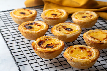 Typical Portuguese custard tarts - 