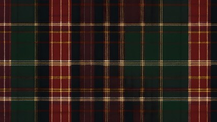 Traditional tartan pattern in festive colors perfect for Christmas celebrations and holiday decor in cozy winter settings Generative AI