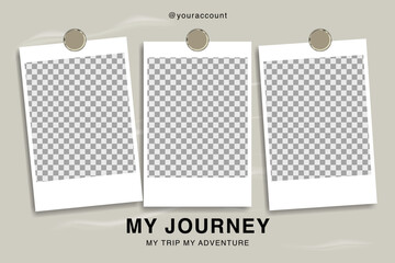 Create your unique travel story with this customizable multi-photo collage template