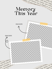Memories of the Year A Photo Collage for Capturing Moments and Cherishing Memories