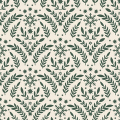 Fototapeta premium Light Botanical Holiday Arches Pattern