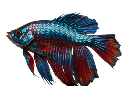 That is a beautiful Betta fish. Generative Ai