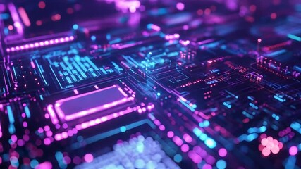 Digital circuit board processing global data transmission - Powered by Adobe