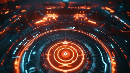 Futuristic technology data processing on circuit board - Powered by Adobe