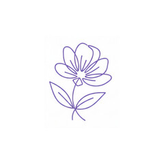 vector illustration of a flower