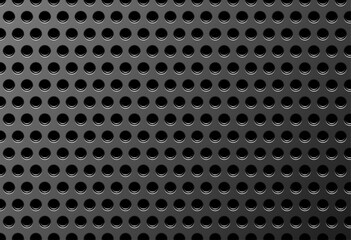 Perforated metal surface, seamless vector pattern