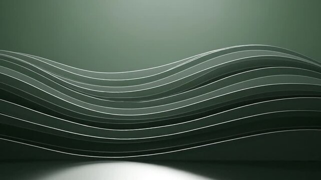 Abstract Topography Ripple Effect Animation - Minimalist Wavy Line Loop