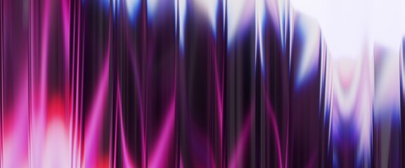 Bright abstract background with glossy vertical neon lines, smooth color transitions and glowing pink-purple highlights. Perfect for modern design, tech visuals, vibrant layouts and creative branding.