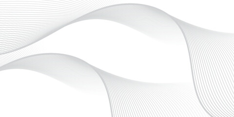 Abstract Black smooth wave on a white background. Dynamic sound wave. Design element. abstract white background.